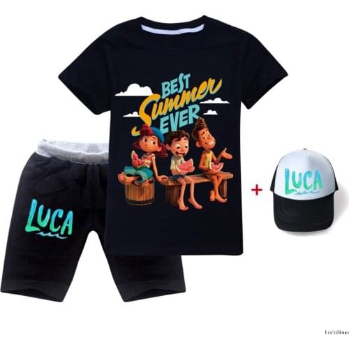 New Boys T-shirt Hot Sale Cartoon Movie Luca Baby Girls T-shirt Fashion Clothes for Boys Tops Tees Costume Childrens Clothing