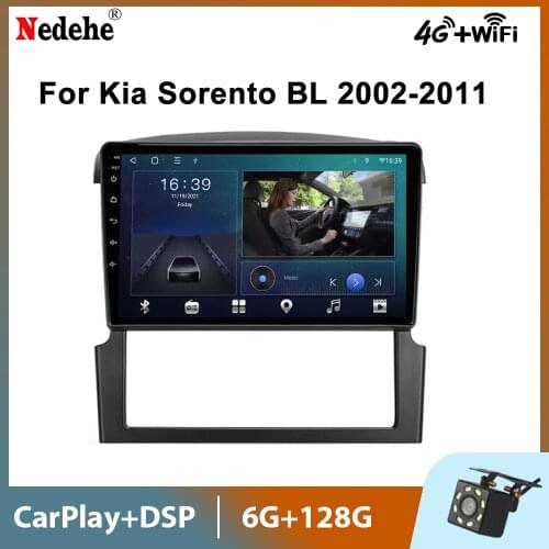 9 inch IPS Android 10 Autoradio For Kia Sorento BL 2002 - 2011 Car Radio 2din Stereo GPS Multimedia Video Player Bluetooth Wifi