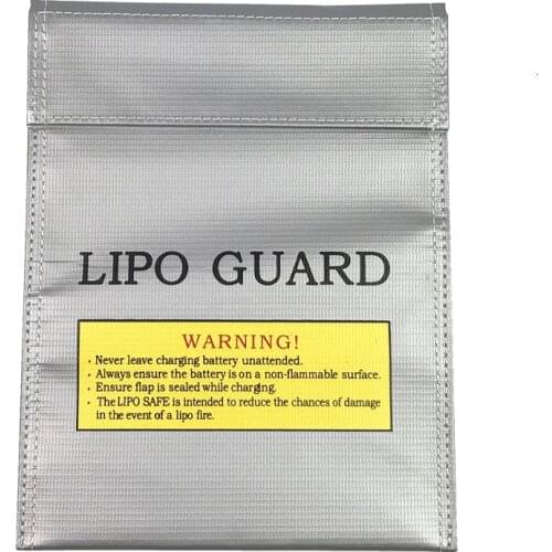 Fire-proof bag RC LiPo Battery Safety Bag Safe Guard Charge Sack 180 X 230 mm RC Toys Bag for 7.4v 11.1v 14.8v Lipo battery 2s