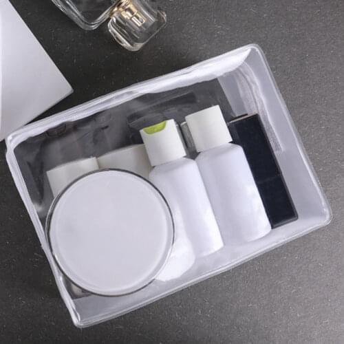 Transparent PVC Bags Cosmetic Bag Travel Makeup Case Women Zipper Make Up Bath Organizer Beauty Case Waterproof Toiletry Bag