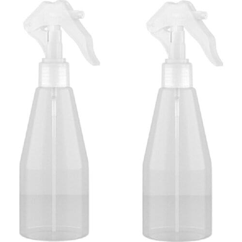 2pcs Transparent Spray bottle Sprayer for Household Cleaning Garden Watering Reusuable Cleaner Liquid Atomizer Sprayer Container