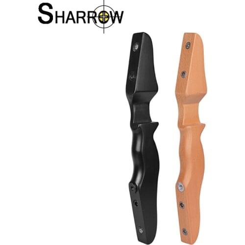 1pc Archery 15inch Haruki Recurve Bow Riser Handle Use with Bow Limbs Bow and Arrow Accessory for Hunting and Shooting