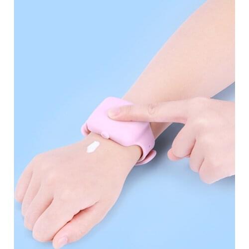 Silicone Wristband Hand Dispenser Wearable Hand Sanatizer Wristband Dispenser Soap Dispenser Bracelet Desinfectant