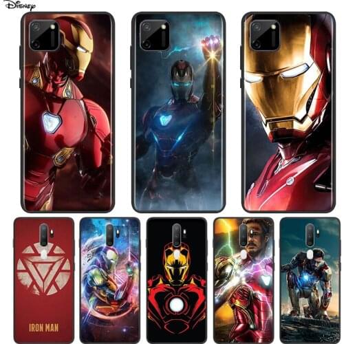 Silicone Cover Marvel Iron Man For OPPO A5 A9 A7 A11X A1K A12 A12E A31 A32 A53 A53S A72 A73 A93 AX7 Pro Phone Case