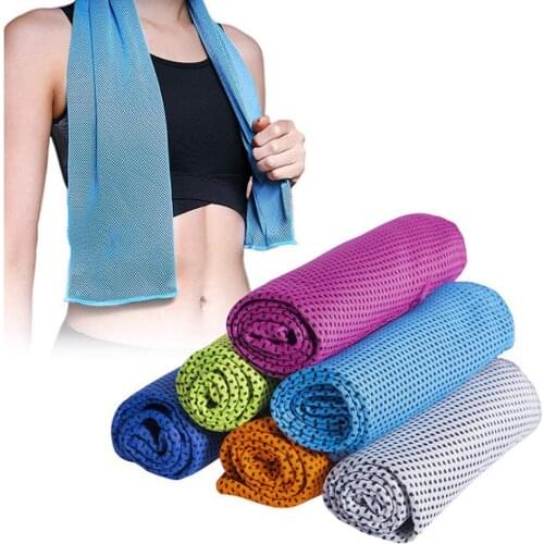 Sports Instant Cooling Towel Thin Microfiber Fabric Unisex Gym Yoga Exercise Outdoor Jogging Beach Quick-Dry Ice Towels