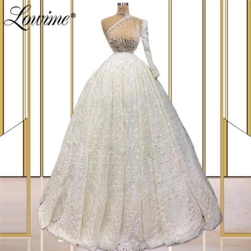 Beading Lace A Line Wedding Dresses Robe De Soirée De Mariage 2021 Princess Custom Made Wedding Gown Bridal Gowns Vestido Noiva