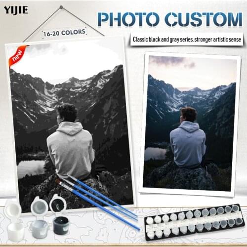 Акриловые картины по номерам YIJIE China At AliExpress