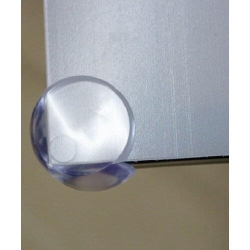 4pcs/Childrens Table Thickened Transparent Spherical Collision Angle