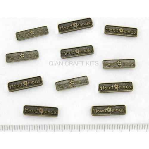 120pcs 22*7mm label antique bronze zinc alloy pendents charm drops DIY for Jewelry Making handicraft AY0395
