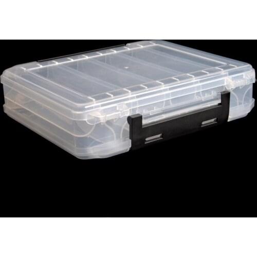 2021 Double Lure Box Double Sided Tackle Box Fishing Accessories Egi Squid Minnows Fake Bait Fish Tackle Storage Container Boxes