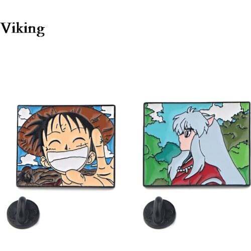 20pcs/lot Anime Metal Badge Personality Unisex Handbag Backpack Badges Cartoon Decorative Jacket T-shirt Pin Jewelry G0947