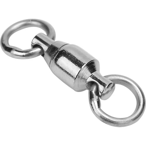 40pcs Bearing Fishing Rolling Swivel Solid Rings Connectors Lure Tackle Durable Accessories For Outdoor Fishing Activities