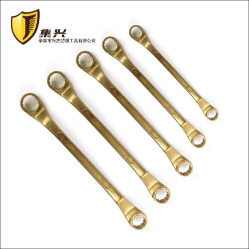 5.5*7mm-22*24mm,Double Box Offset Wrench, Aluminum bronze Copper alloy Spanner, Non sparking Explosion proof Safety Tool