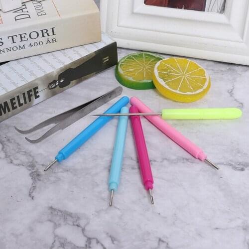 6Pcs Tweezer Quilling Needles Slotted Pen Tool Kit Quilling Paper DIY Set