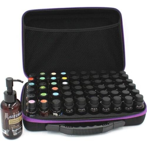 60 Compartments Essential Oil Storage Bag 10/15 Ml Bottle Of Handmade Case Frame Aromatherapy Bottle Storage Storage Box