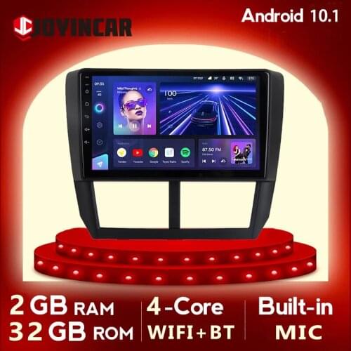 JOYINCAR 9" 2.5D Quad Car Android Radio GPS Multimedia Player Head Unit 2G+32G For Subaru WRX Forester 2007-2015 Navigation 2DIN