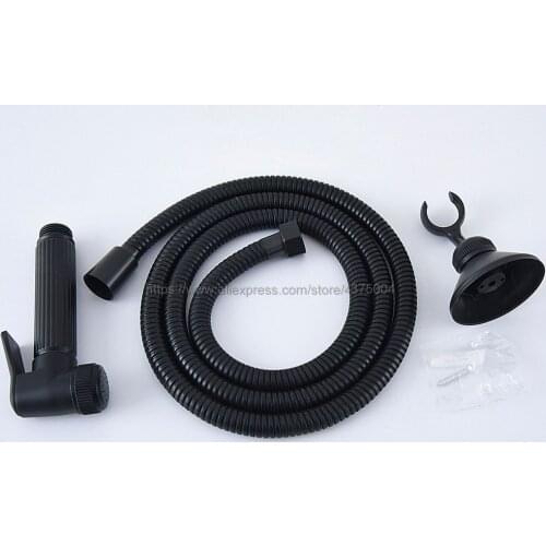 Oil Rubbed Bronze Toilet Shower Head Bidet Sprayer Head for Kitchen Bathroom & 1.5 m Hose shower set & Bracket Nhh069