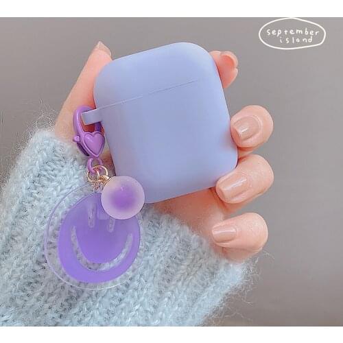 Cute Smile Face Case for Apple Airpods 1 2 3 Case for AirPods Pro Case TWS Bluetooth Earphone Case Accessories Headphone Box Bag