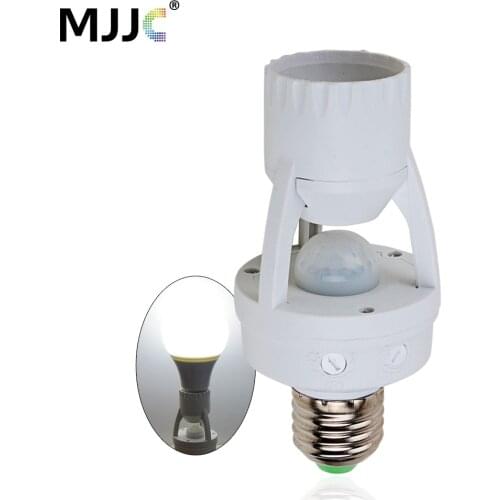 Motion Sensor Light Control Timer Switch 110V 220V E27 Base Lamp Holder IR Infrared Human Induction Motion Sensor Socket