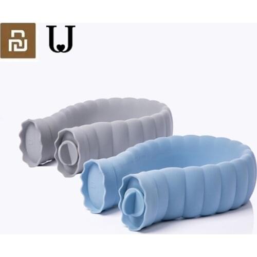 Jordan&Judy 700Ml U-Shape Hot Water Bag Xiaomi New Silicone Bottle Neck Hand Warmer Heater with Knitted Cover Water Storage Bags