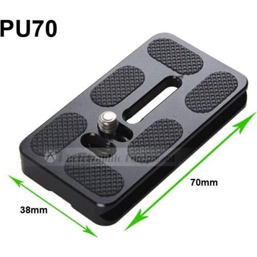 Metal 70cm PU-70 Quick Release Plate 1/4" Screw Mount Camera Tripod Monopod Benro Akai Arca Swiss Ball Head Ballhead Accessories