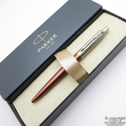 Parker Jotter Metal Orange Ballpoint Pen | İsme Special Pen | Gift Pen