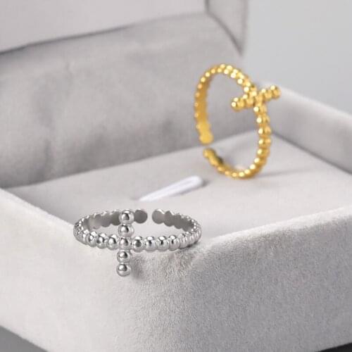 Minimalist Cross Ring stereo Stainless Steel Women Men Personality Punk Finger Ring Engagement Party Jewelry Gift New Fashion