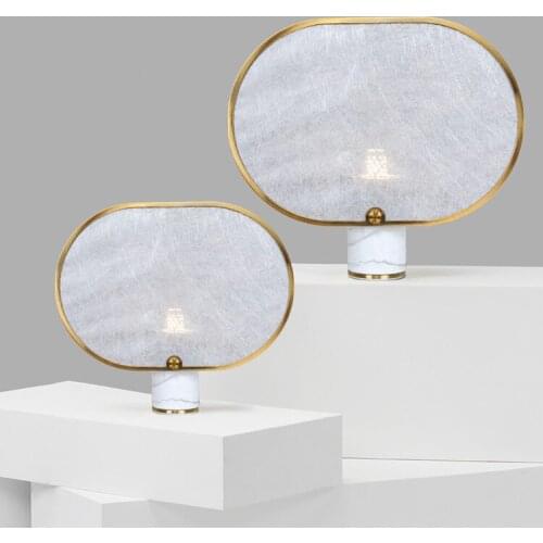 Desk Lamp Bedside Lamp Simple Mable Modern Creative Room Bedside Lamp Decoration Table Lamp For Hotel Project Big house Lamp