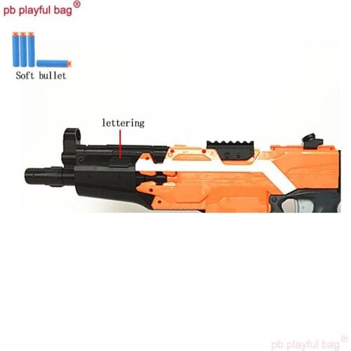 PB Playful bag Outdoor sports adult toy MP5 front tube rear support soft bullet gun 3D printing material A0711parts QG14