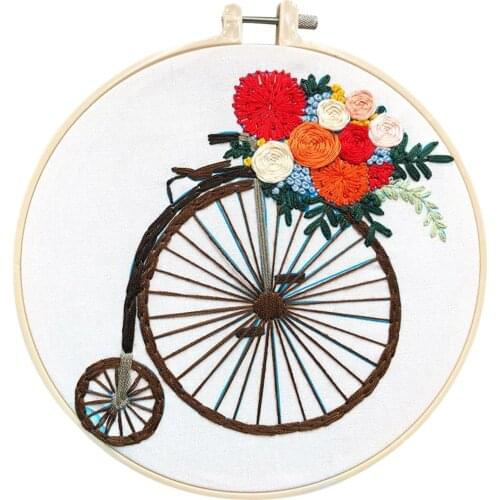 Full Range of Embroidery Kit Cross Stitch Hoop Tools Kit for Beginners