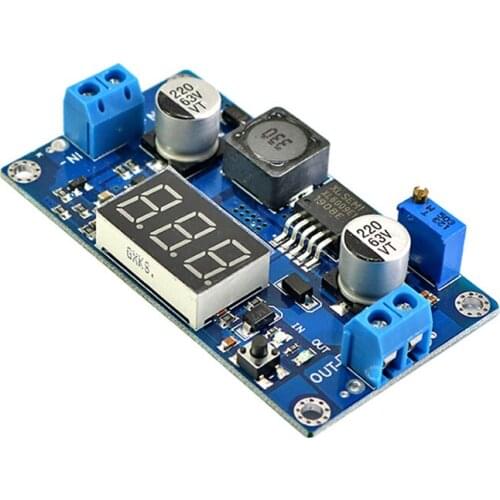 DC-DC 3-32V to 5V-35V XL6009 Boost Step-up Module Power Supply DC Adjustable output LED Voltmeter