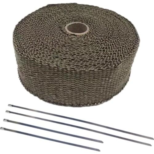 SPSLD Motorcycle Exhaust Pipe Thermal Insulation Cotton/Banana Belt Basalt Fiber Belt/Banana Cloth Fire 10m