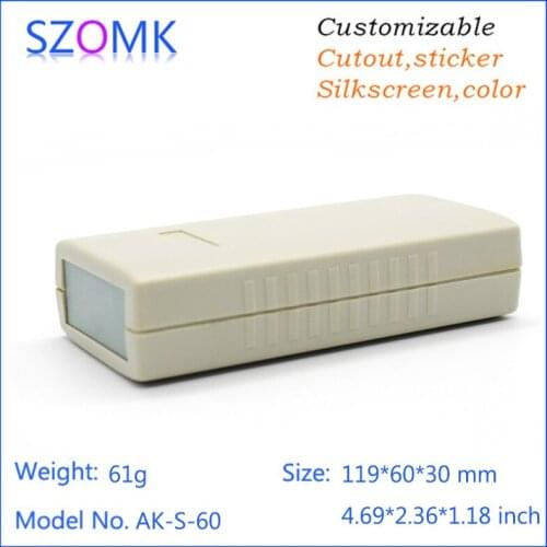 Szomk 1piece abs plastic enclosure juncting housing case electronics distribution box for electrical equipment 119*60*30mm