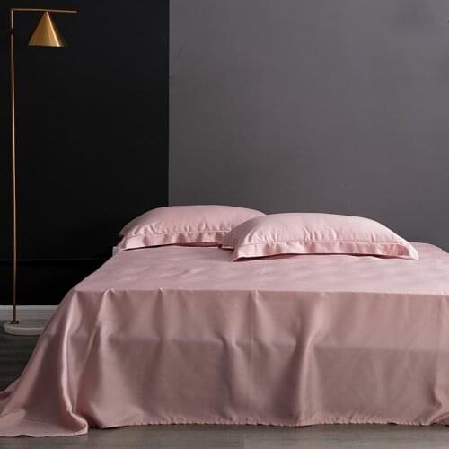 100% mulberry silk Flat Sheet Solid Color Bed Sheet high quality real silk for King Queen Size Bedding Sheet