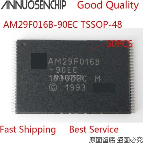 50PCS AM29F016B-90EC AM29F016B 90EC 29F016 29F016B TSSOP-48 Flash EEPROM New