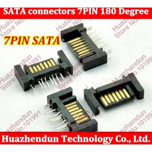 Free shipping Notebook desktop motherboard SATA hard disk drive interface SATA 7P DIP 180 Degree Line All-inclusive