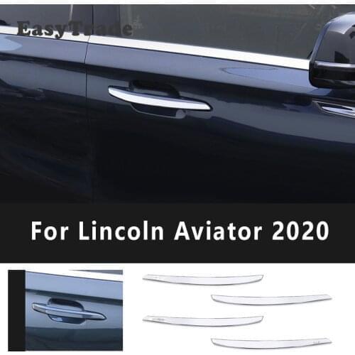 For Lincoln Aviator 2020 Accessories Stainless Steel Car Outer Door Handle Cover Protection Covers Car Interior Accessories