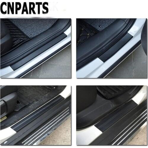 CNPARTS For Hyundai Tucson 2017 Solaris ix35 i30 Suzuki Swift Mitsubish ASX Mazda Car Carbon Fiber Scratch Strip Protection Pad