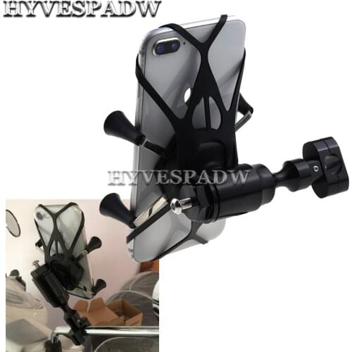 For KAWASAKI Z650 Z750 Z800 Z900 Z900RS Z250 Z300 Z400 Metal Motorcycle Rearview Mirror Cell Phone Holder Navigation Bracket