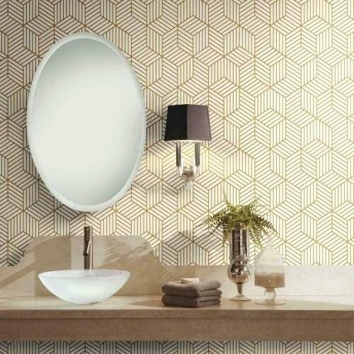 Geometric Hexagon Wallpaper Peel And Stick Wallpapers Removable Self Adhesive Wallpaper Vinyl Paper For Bedroom Home Decoration