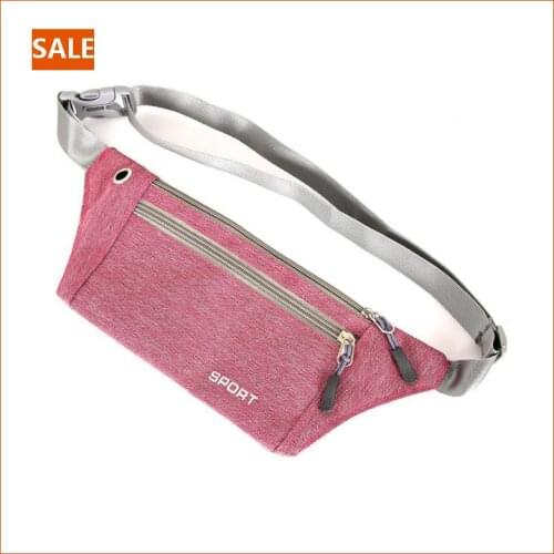 Men And Women Canvas Waist Bag Outdoor Running Riding Fitness Chest Bag Fashion Casual Slim Anti-theft Wearable Waist Bag
