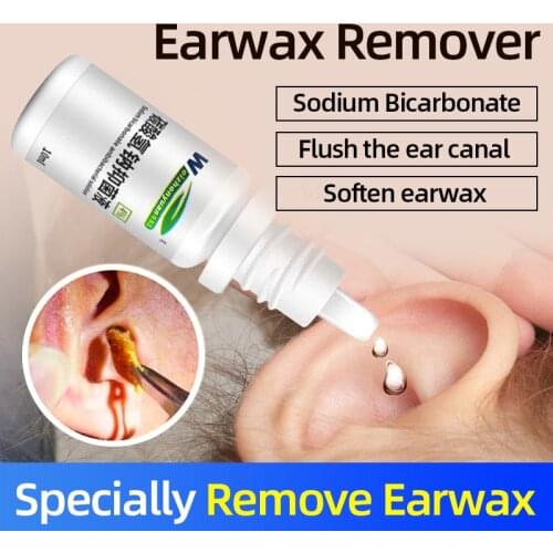 2PC Sodium Bicarbonate Ear Drops Acute And Chronic Middle Ear Inflammation Earwax Water Pus Remover