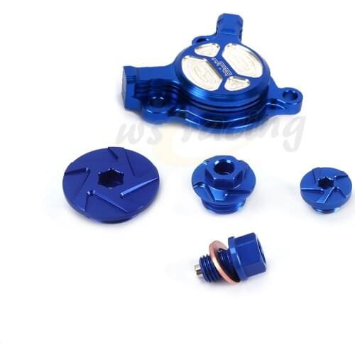 Motorcycles CNC Oil Filter Cap Plug Timing Drain Screw Bolt Set For Yamaha YZ250F YZ450F YZF 250 450 2003-2010 2011 2012 2013