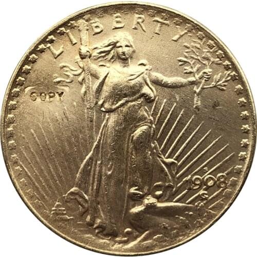 1908-S $20 St. Gaudens Coin Copy