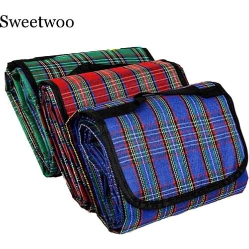 150x180cm Camping Mat Plaid Folding Camping Mattress Baby Climb Outdoor Waterproof Beach Picnic Blanket For Multiplayer Picnic