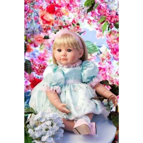 20'' Handmade Lifelike Reborn Girl Doll Princess Vinyl Baby Irene Christmas Gift Fashion Doll Silicone Stuffed Dolls