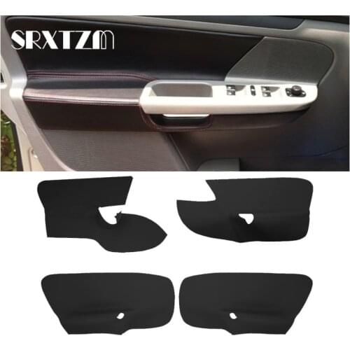 LHD For VW Jetta 2005 2006 2007 2008 2009 2010 / Golf 5 Interior Car Door Handle Armrest Panel Microfiber Leather Cover