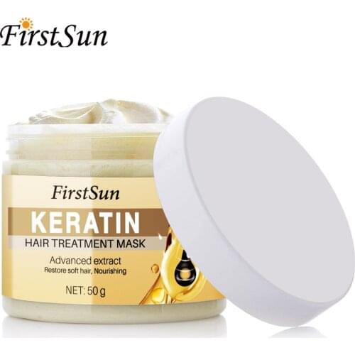 FirstSun 50ml Magical Hair Treatment Mask 5 Seconds Repairs Frizzy Make Hair Soft Smooth Nourishing Keratin Mask Hair Care