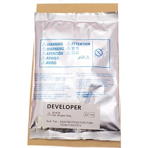 BH600 New compatible DV710 Developer for Konica Minolta bizhub 750 751 600 601 920 7145 760g/bag Black Iron Powder