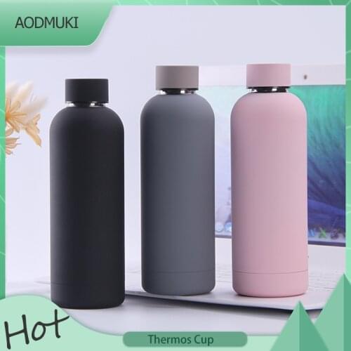 500Ml Portable Stainless Steel Vacuum Flask Outdoor Sports Bottle Big Belly Water Bottle Coke Cup Drinking Pot Vacuum Thermos